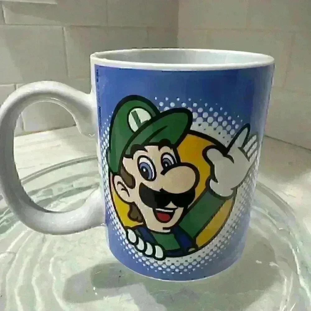 Super Mario Bros Coffee Mug Frankford Candy 2022 Luigi Princess Peach Nintendo - Picture 3 of 8